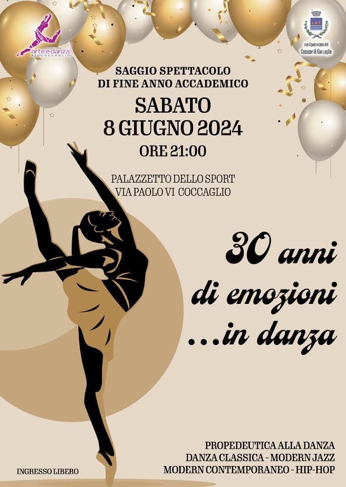 30 ANNI DI EMOZIONI … IN DANZA